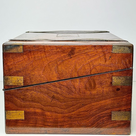 Georgian Campaign Lap Desk - 7” H x 15.5” W x 9.5” D - Picture 5 of 9